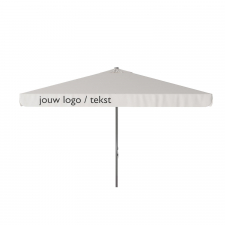 Parasol Quito 350x350cm (Off white) met bedrukking