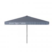 Parasol Quito 350x350cm (Safier blue) met bedrukking