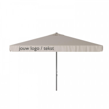 Parasol Quito 350x350cm (Vanilla ice) met bedrukking