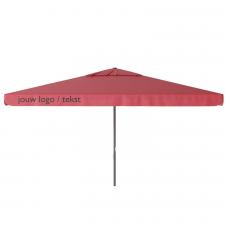 Parasol Quito 400x300cm (Brick red) met bedrukking