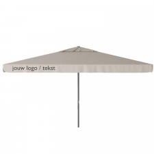 Parasol Quito 400x300cm (Vanilla ice) met bedrukking