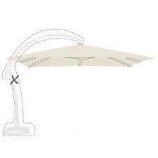 Parasoldoek Rhino - 320x320cm vierkant voor Reflexion en Scope / Easy sun off-white (polyester)