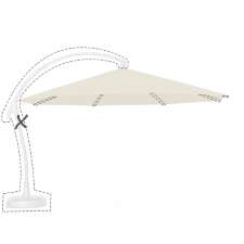 Parasoldoek Rhino - 350cm rond voor Reflexion en Scope / Easy sun / Sombrano off-white (polyester)