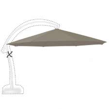 Parasoldoek Rhino - 350cm rond voor Reflexion en Scope / Easy sun / Sombrano taupe (polyester)