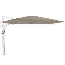 Zweefparasoldoek Siesta - 300x300cm (taupe)