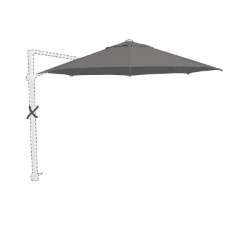 Zweefparasoldoek Siesta Premium - 300x300cm (charcoal)