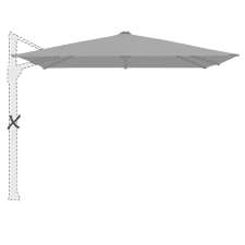 Zweefparasoldoek Glatz Fortano® - 400x300cm rechthoek (Stofklasse 5)