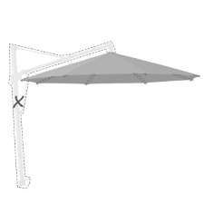 Zweefparasoldoek Glatz Sombrano® S+ - 350cm rond (Stofklasse 5)