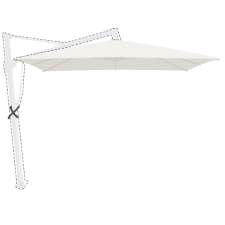 Zweefparasoldoek Glatz Sombrano® S+ 350x350cm vierkant - Stofklasse 4 (404 white)