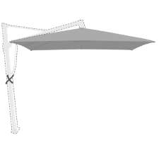 Zweefparasoldoek Glatz Sombrano® S+ - 400x300cm rechthoek (Stofklasse 5)