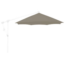 Zweefparasoldoek Glatz Sunwing® C+ - 300cm rond stofklasse 4 (461 taupe)
