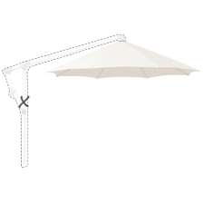 Zweefparasoldoek Glatz Sunwing® C+ - 265cm rond (Stofklasse 2)