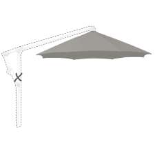 Zweefparasoldoek Glatz Sunwing® C+ - 265cm rond (Stofklasse 5)