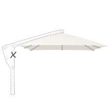 Zweefparasoldoek Glatz Sunwing® C+ - 260x260cm vierkant (Stofklasse 2)