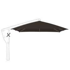 Zweefparasoldoek Glatz Sunwing® C+ - 260x260cm vierkant (Stofklasse 4)