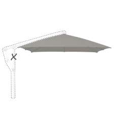 Zweefparasoldoek Glatz Sunwing® C+ - 260x260cm vierkant (Stofklasse 5)