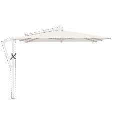 Zweefparasoldoek Glatz Sunwing® Casa - 270x270cm vierkant (Stofklasse 2)