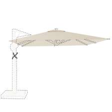 Zweefparasoldoek Platinum Beaufort Premium - 320x320cm (Champagne)