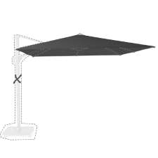 Zweefparasoldoek Platinum Challenger T1 - 300x300cm (Black)
