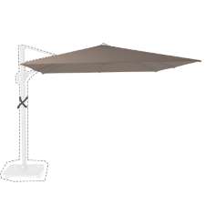 Zweefparasoldoek Platinum Challenger T1 Premium - 300x300cm (Havana)