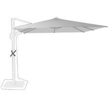 Zweefparasoldoek Platinum Challenger T1 - 300x300cm (Light grey)