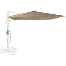 Zweefparasoldoek Platinum Challenger T1 - 300x300cm (Taupe)