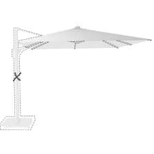 Zweefparasoldoek Platinum Challenger T1 - 300x300cm (White)