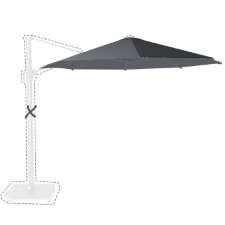 Zweefparasoldoek Platinum Challenger T1 - 350cm rond (Anthracite)