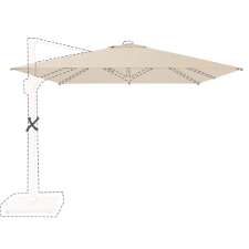 Zweefparasoldoek Platinum Challenger T1 Premium - 400x300cm (Champagne)