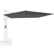 Zweefparasoldoek Platinum Challenger T1 Premium - 400x300cm (Faded black)