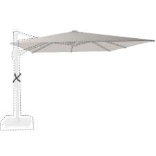 Zweefparasoldoek Platinum Challenger T1 Premium - 400x300cm (Manhattan grey)