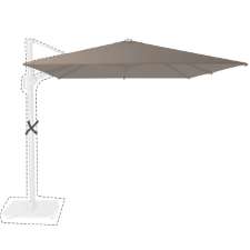 Zweefparasoldoek Platinum Challenger T1 Premium - 350x350cm (Havana)