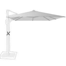 Zweefparasoldoek Platinum Challenger T2 - 300x300cm (Light grey)