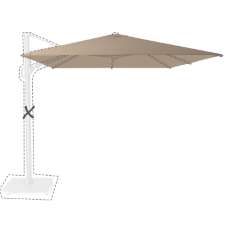 Zweefparasoldoek Platinum Challenger T2 - 300x300cm (Taupe)