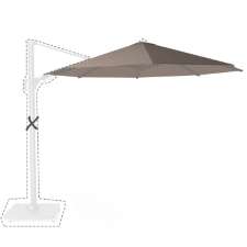 Zweefparasoldoek Platinum Challenger T1 Premium - 350cm rond (Havana)