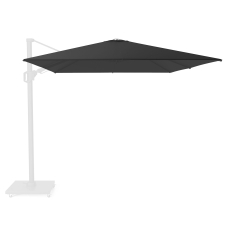 Zweefparasoldoek Platinum Challenger T2 Premium - 350x260cm (Jet black)