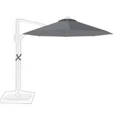 Zweefparasoldoek Voyager T1 - 300cm rond (anthracite)