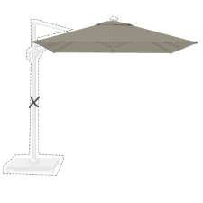 Zweefparasoldoek Voyager T1 - 250x250cm (taupe)