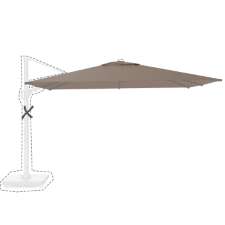 Zweefparasoldoek Platinum Challenger T2 Premium - 260x350cm (Havana) Dieptevariant