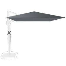 Zweefparasoldoek Platinum Challenger T2 - 350x260cm (Anthracite)