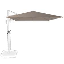 Zweefparasoldoek Platinum Challenger T2 Premium - 350x260cm (Havana)