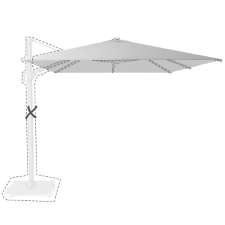 Zweefparasoldoek Platinum Challenger T2 - 350x260cm (Light grey)