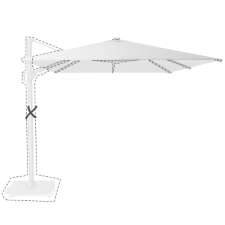 Zweefparasoldoek Platinum Challenger T2 - 350x260cm (White)