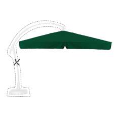 Zweefparasoldoek Hartman Reflexion en Scope zweefparasol - 320x320cm vierkant groen (polyester)