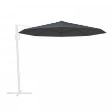 Zweefparasoldoek Rhino universeel - 350cm rond dark grey (polyester)
