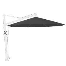 Parasoldoek Rhino - 400cm rond voor Sombrano dark grey (polyester)