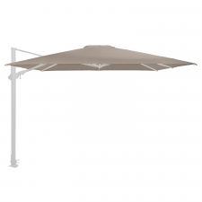 Zweefparasol Siesta premium 4-Seasons 300x300cm white frame - (sand)