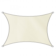 Schaduwdoek Como polyester rechthoek 3x4m (off white)