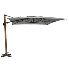 Zweefparasol Lagos 300x400 (mellow silver)