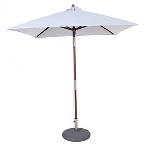 Parasol met een deelbare parasolstok